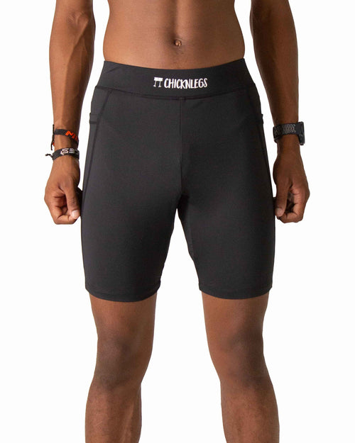 ChicknLegs Men's 8" Half Tights Black lateral