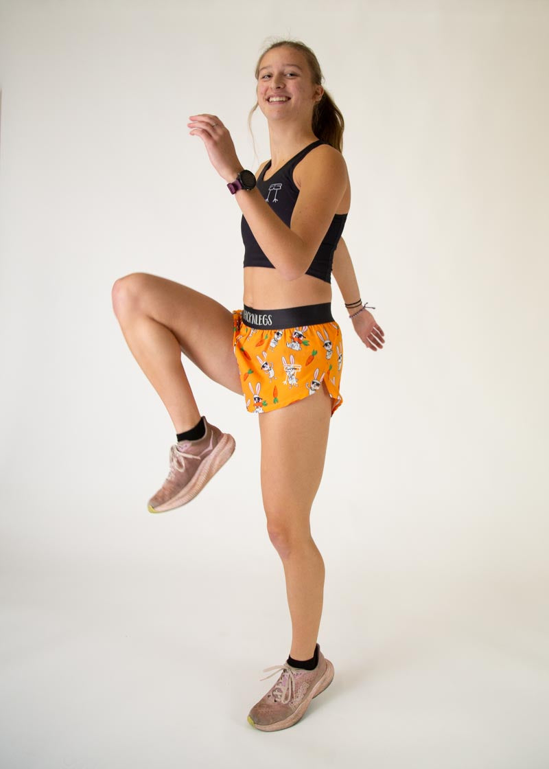 ChicknLegs Women's 1.5" Split Shorts Bad Bunny outsole