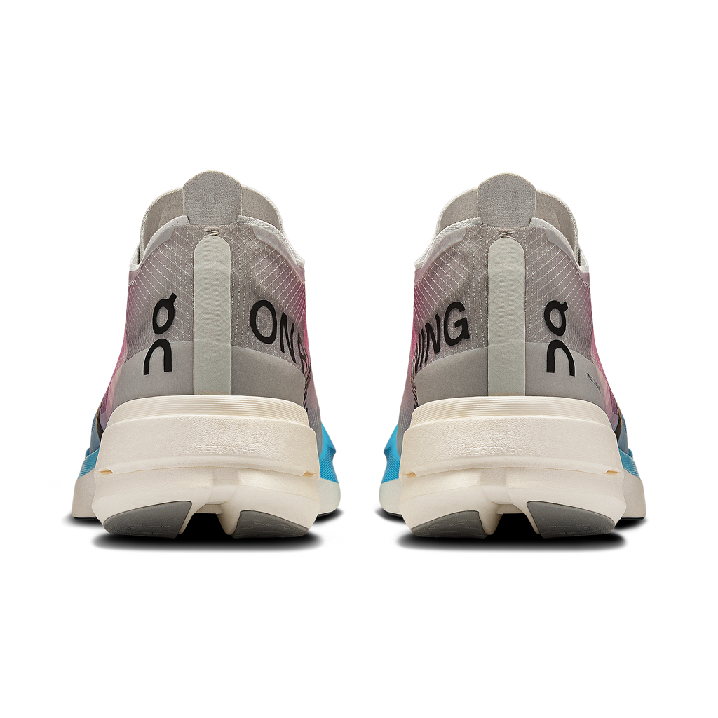 On Running Women's Cloudboom Strike 3195 White/Horizon heel