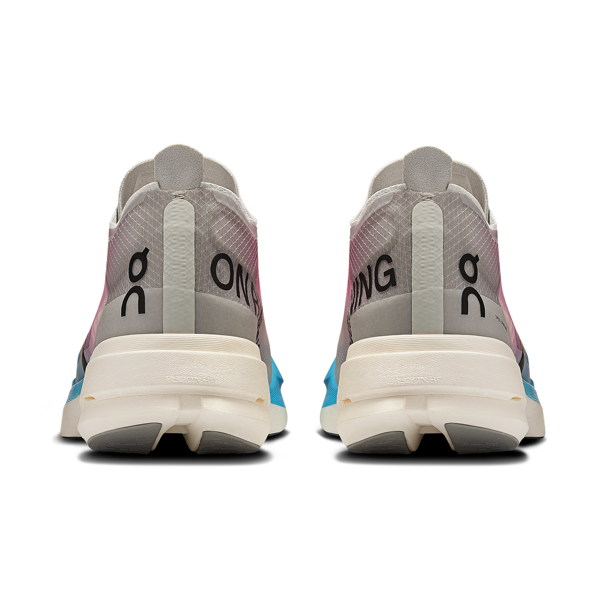 On Running Women's Cloudboom Strike 3195 White/Horizon heel