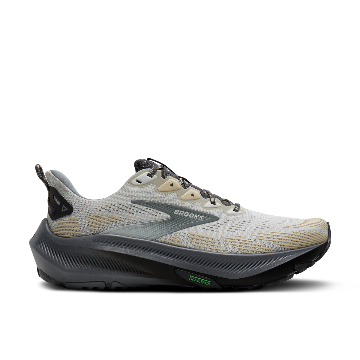 Brooks Men's Ghost Trail 015 Gray/Gray/BleachedSand lateral