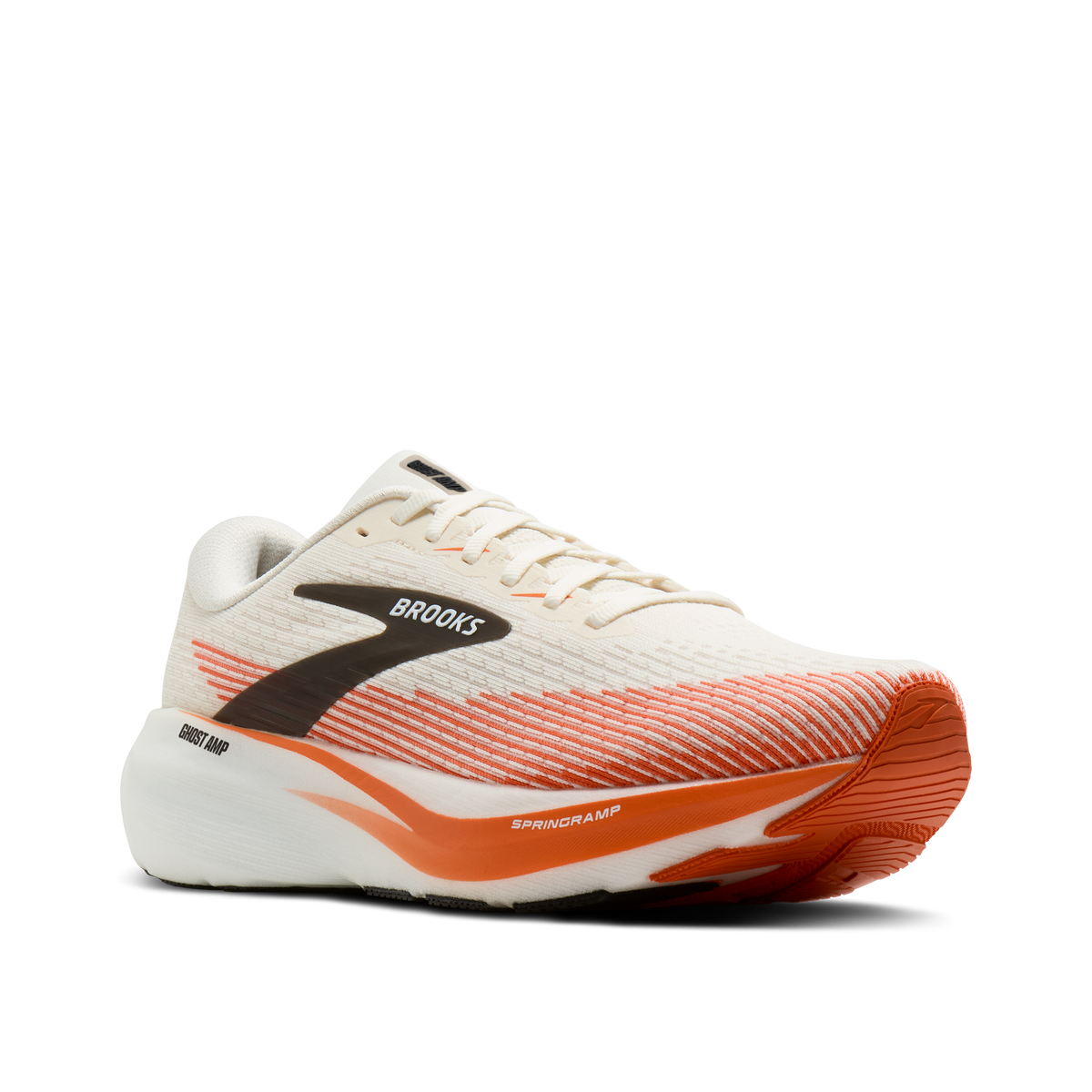 Men's Ghost Amp 282 White/Tigerlily/Black pair angle