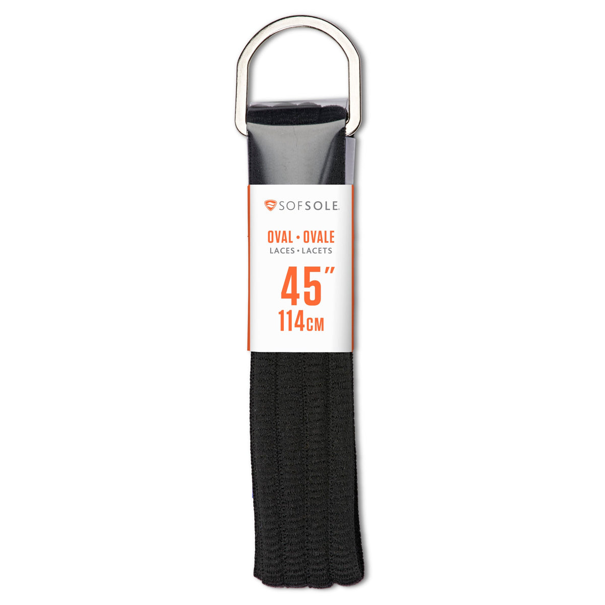 Sof Sole Oval Laces 45" Black lateral