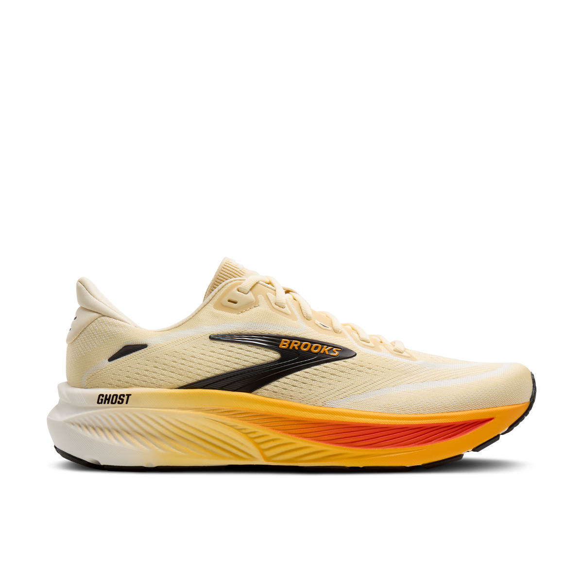 Brooks Men's Ghost 18 281 Rutabaga/Tigerlily/Orange lateral