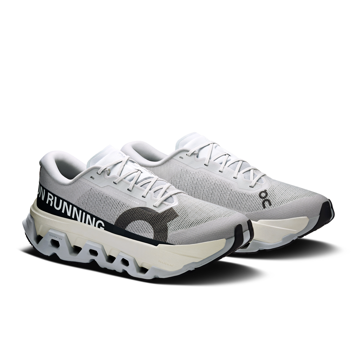 On Running Men's Cloudmonster 3 Hyper 0117 Glacier/Black pair angle