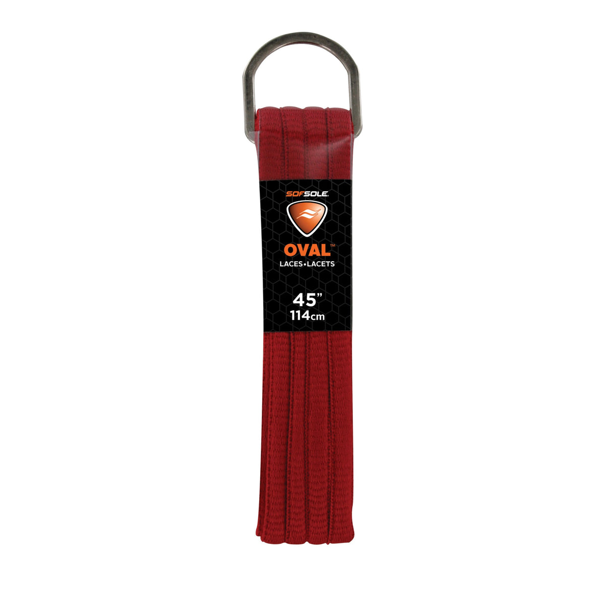 Sof Sole Oval Laces 45" Red lateral