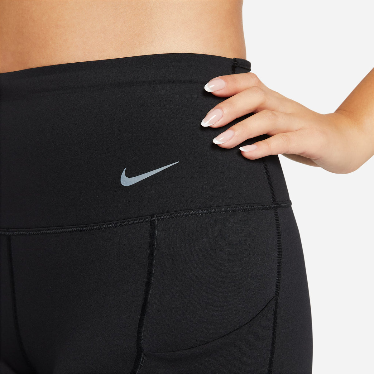 Nike Dri-Fit Tight 010 Black/Black pair angle