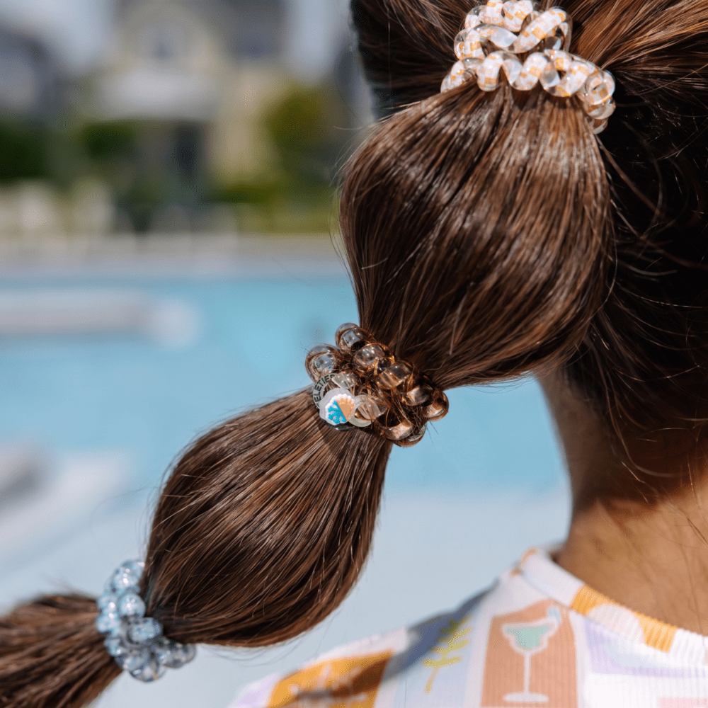 TELETIES Teleties Hair Ties Large Island Threads pair angle