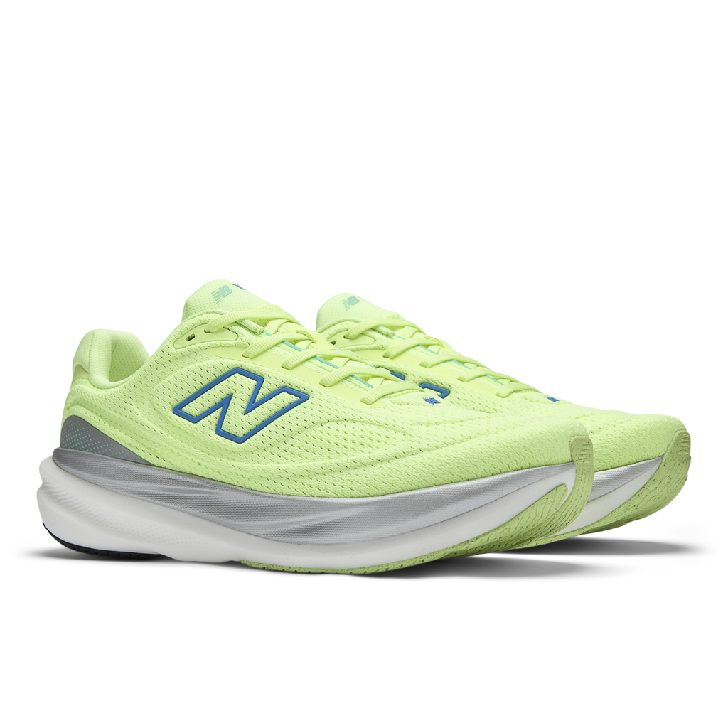 New Balance Men's 1080v15 2HR AFTERGLOW/BLUEBIRD/SILVERMETALLIC pair angle