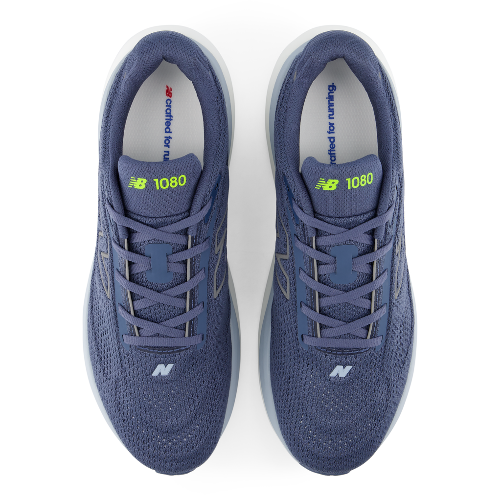 New Balance Men's 1080v15 2RE VINTAGEINDIGO/ALKALINEGREEN top