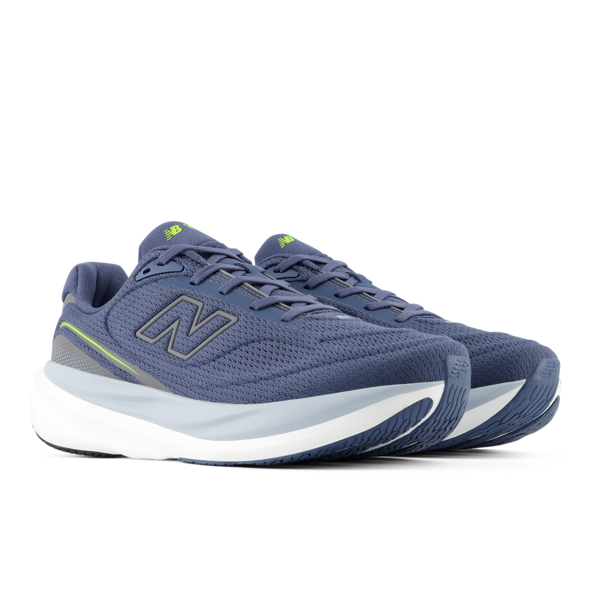 New Balance Men's 1080v15 2RE VINTAGEINDIGO/ALKALINEGREEN pair angle