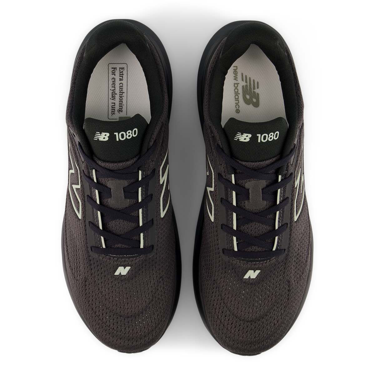 New Balance Men's 1080v15 5MD BLACK/FADEDBLACK/OLIVINE top