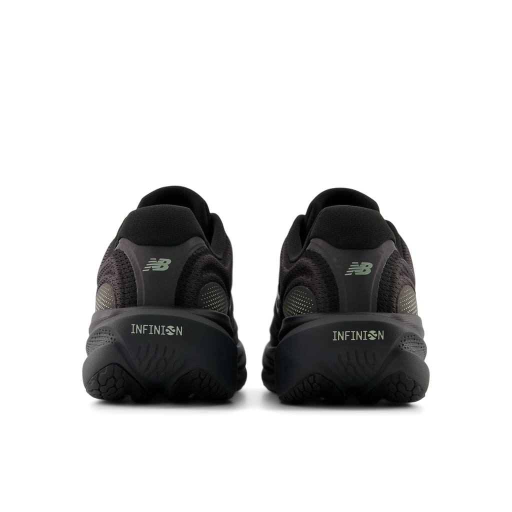 New Balance Men's 1080v15 5MD BLACK/FADEDBLACK/OLIVINE heel
