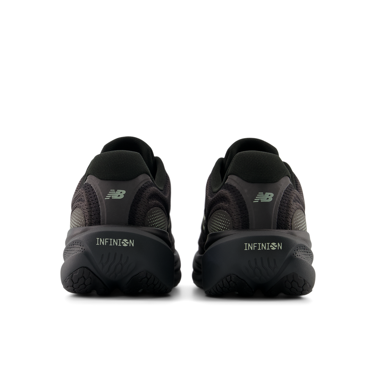 New Balance Men's 1080v15 5MD BLACK/FADEDBLACK/OLIVINE heel