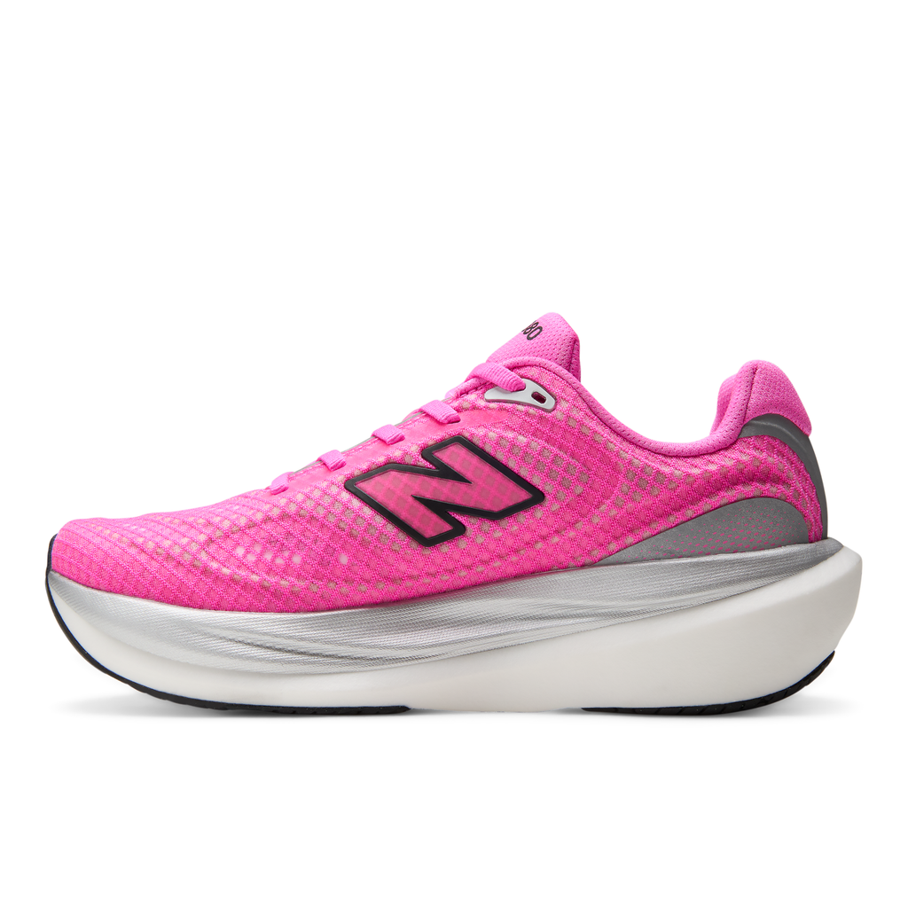 New Balance Men's 1080v15 6C3 PINKHEAT/BLACK medial