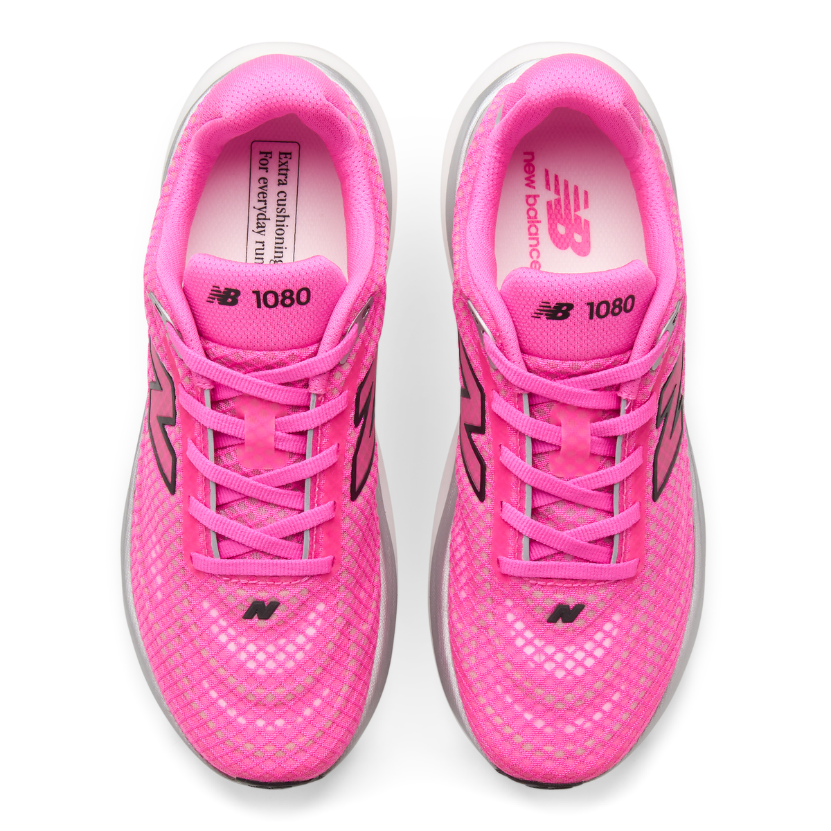 New Balance Men's 1080v15 6C3 PINKHEAT/BLACK top