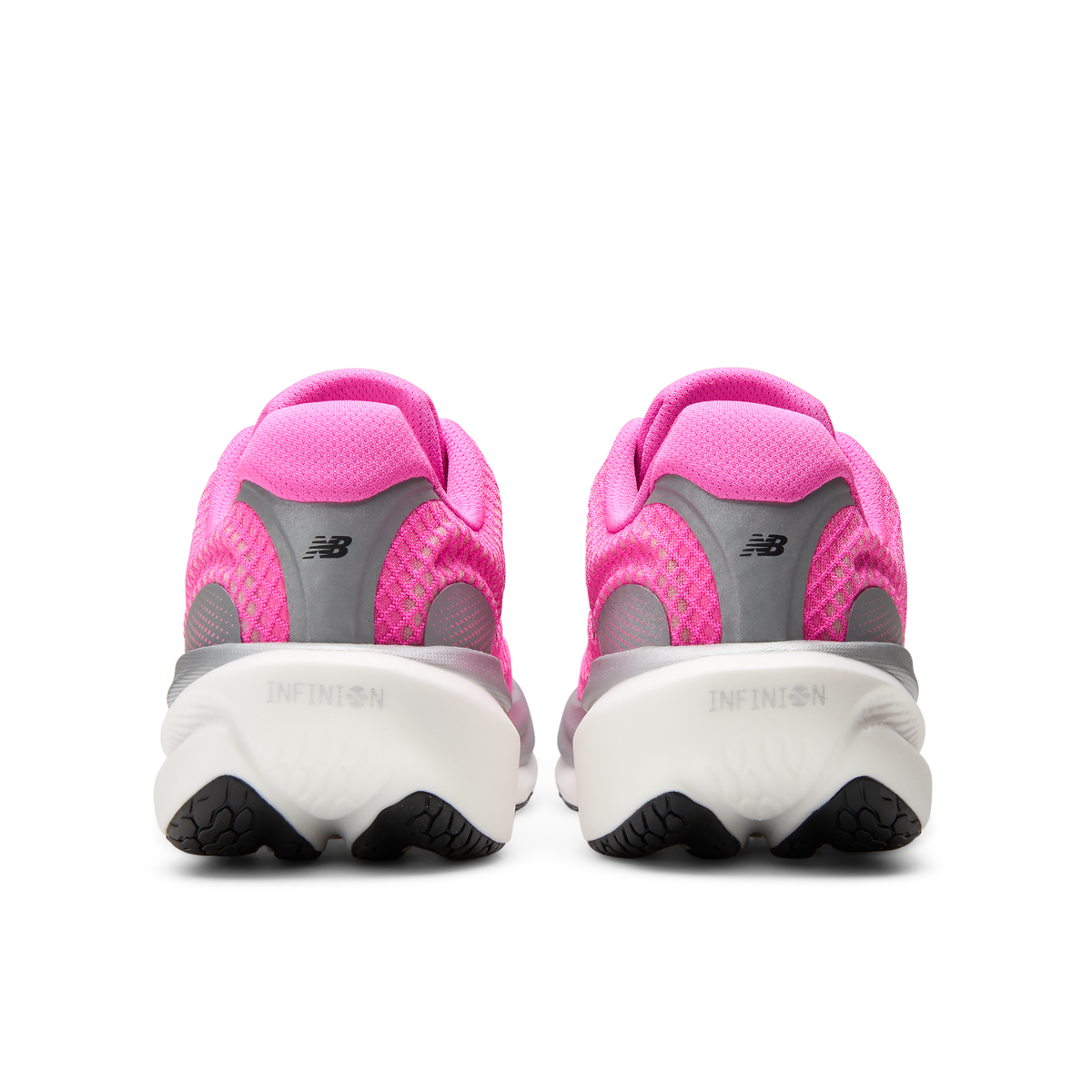 New Balance Men's 1080v15 6C3 PINKHEAT/BLACK heel
