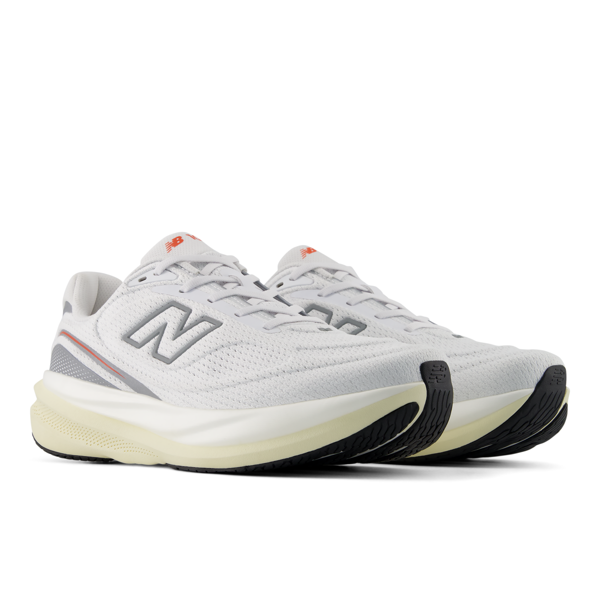 New Balance Men's 1080v15 7ZV NB103WHITE/NEOFLAME pair angle