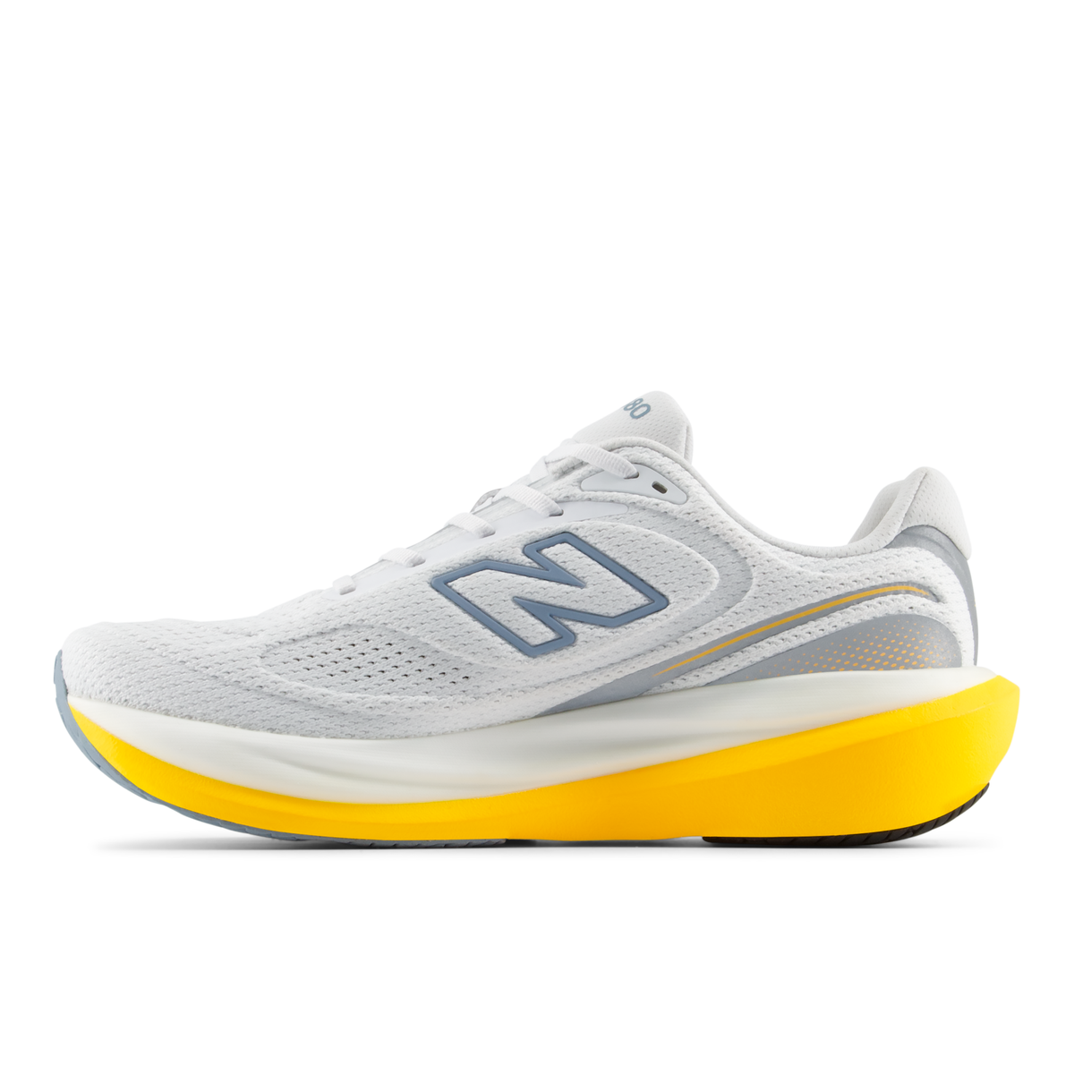 New Balance Men's 1080v15 98N NB103WHITE/SATSUMAORANGE medial