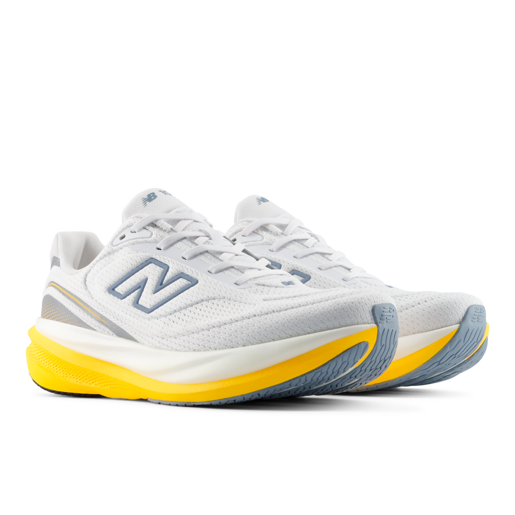 New Balance Men's 1080v15 98N NB103WHITE/SATSUMAORANGE pair angle