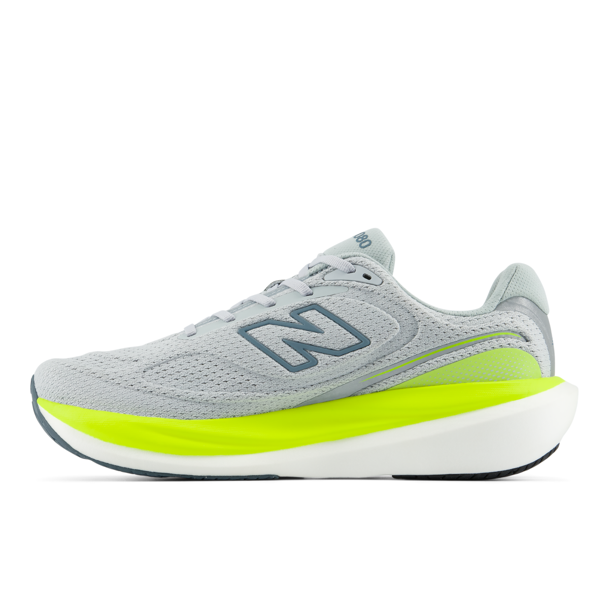 New Balance Men's 1080v15 9WU LIGHTZINCBLUE/ALKALINEGREEN medial