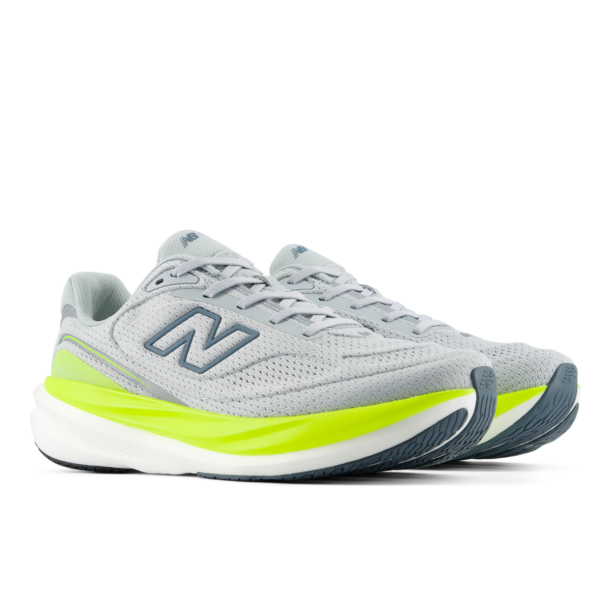 New Balance Men's 1080v15 9WU LIGHTZINCBLUE/ALKALINEGREEN pair angle