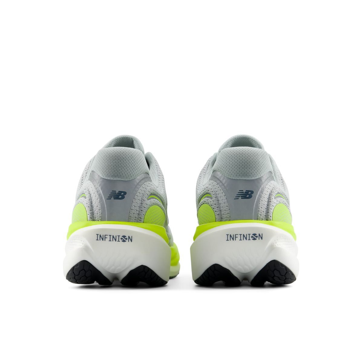 New Balance Men's 1080v15 9WU LIGHTZINCBLUE/ALKALINEGREEN heel