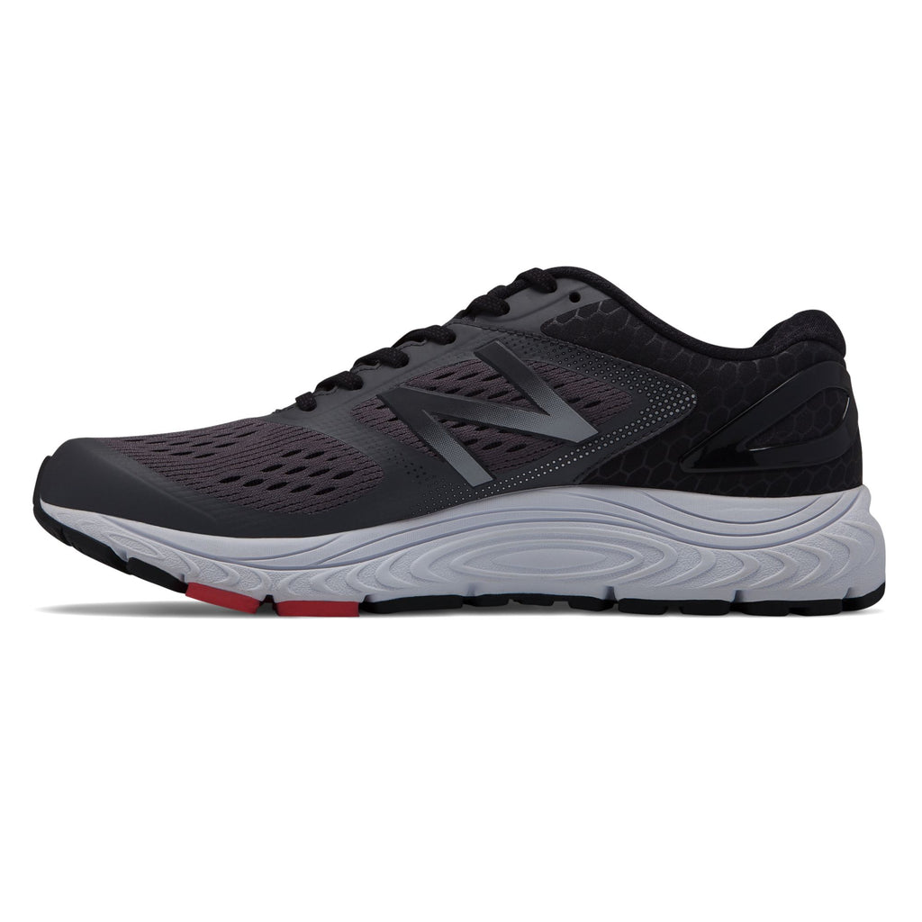 New Balance Men's 840v4 Gray/Red medial