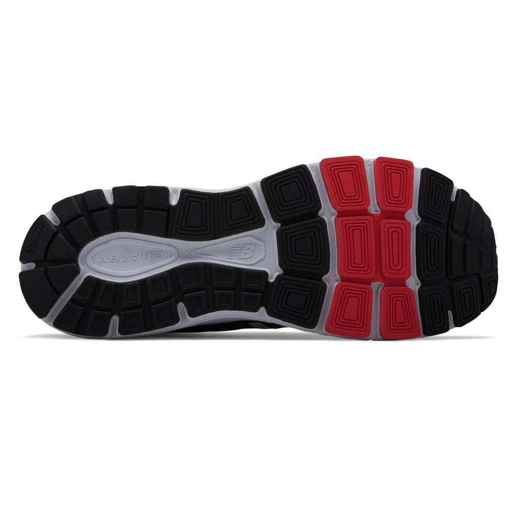 New Balance Men's 840v4 Gray/Red outsole
