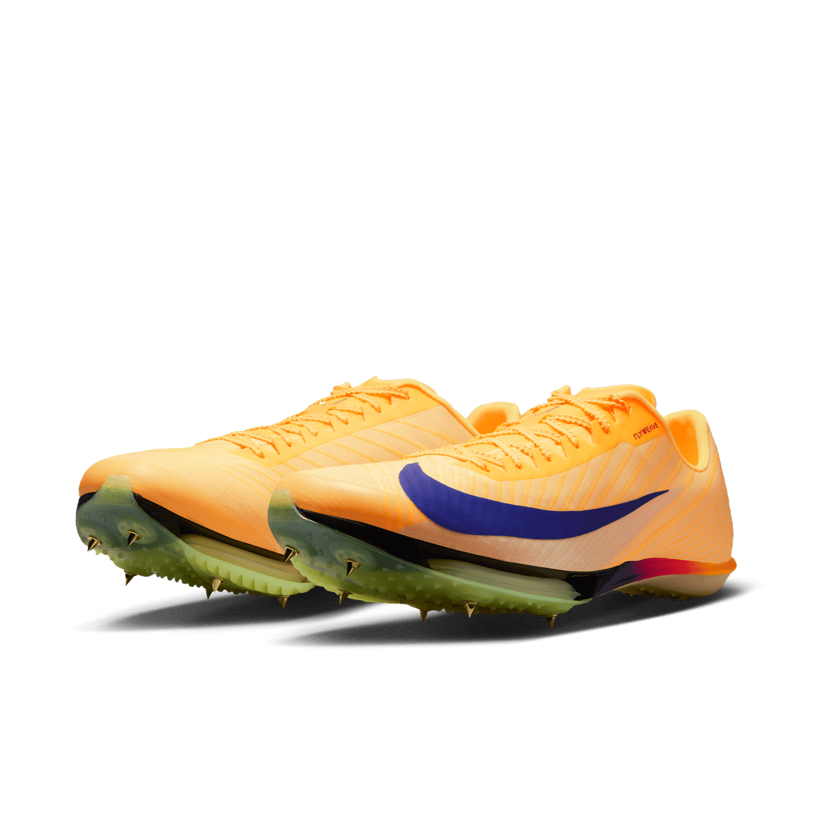 Nike Maxfly 2 800 CitronPulse/IndigoBurstVoltIce pair angle