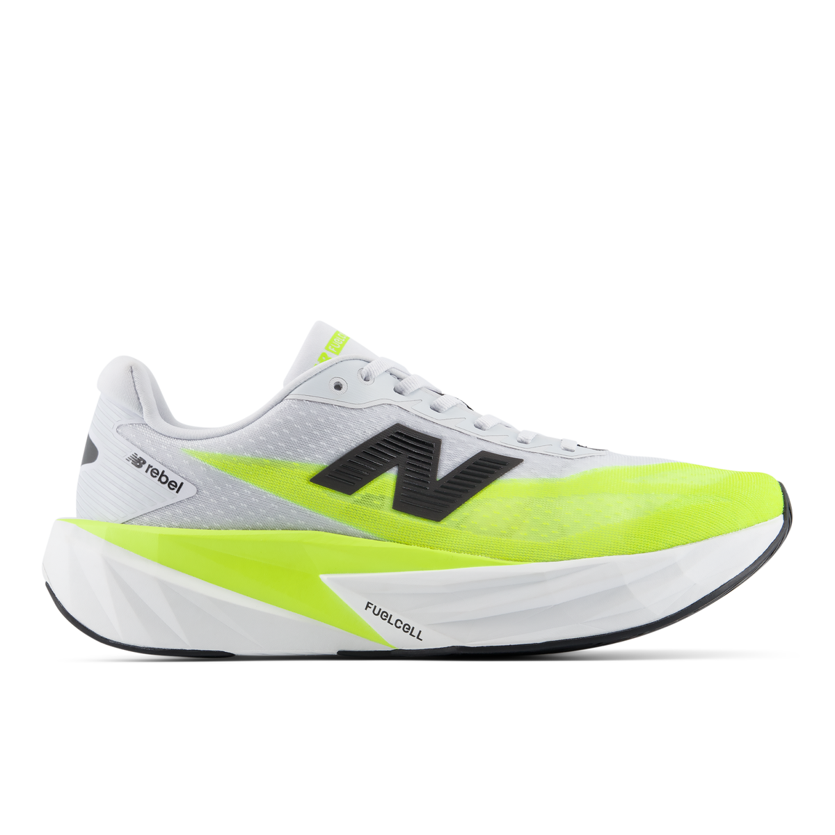 New Balance Men's Fuelcell Rebel v5 1V1 Freshair/Alkalinegreen lateral