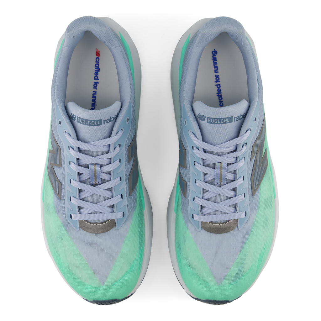 New Balance Men's Fuelcell Rebel v5 3MP Lightarcticgrey/Brightmint top