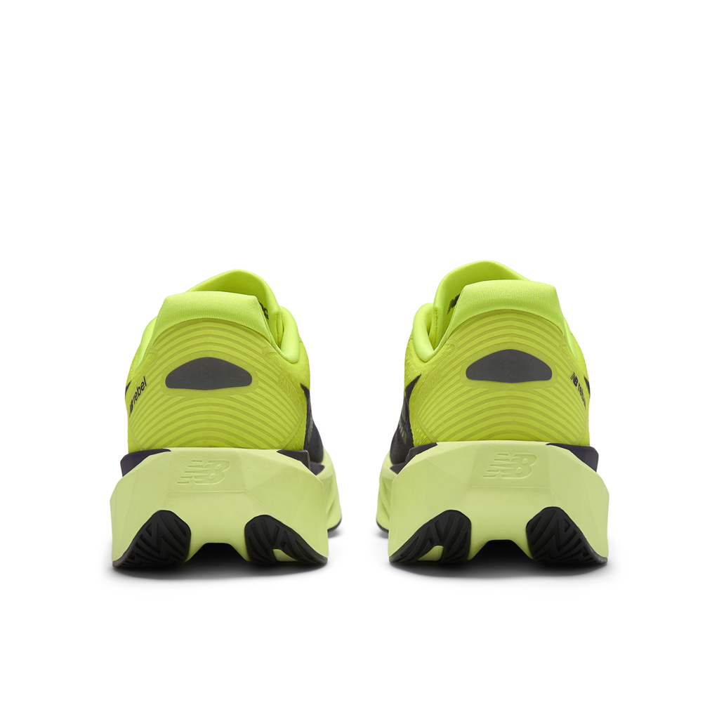 New Balance Men's Fuelcell Rebel v5 4TR MFCX4TR-ALKALINEGREEN/BOYSENBERRY heel