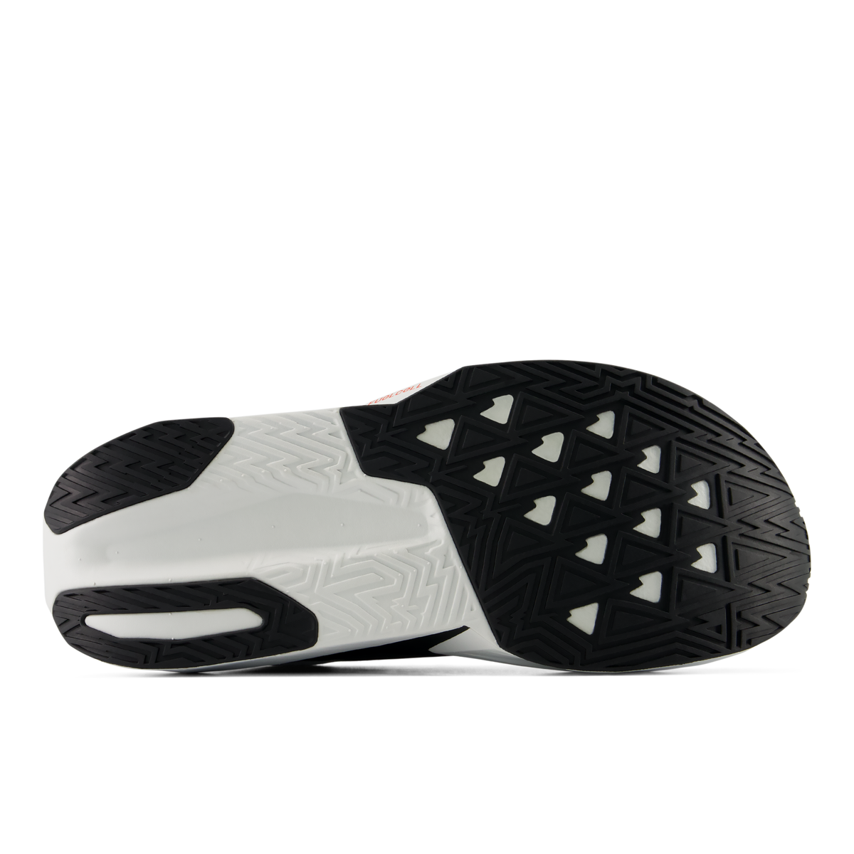 New Balance Men's Fuelcell Rebel v5 93C White/Neoflame outsole