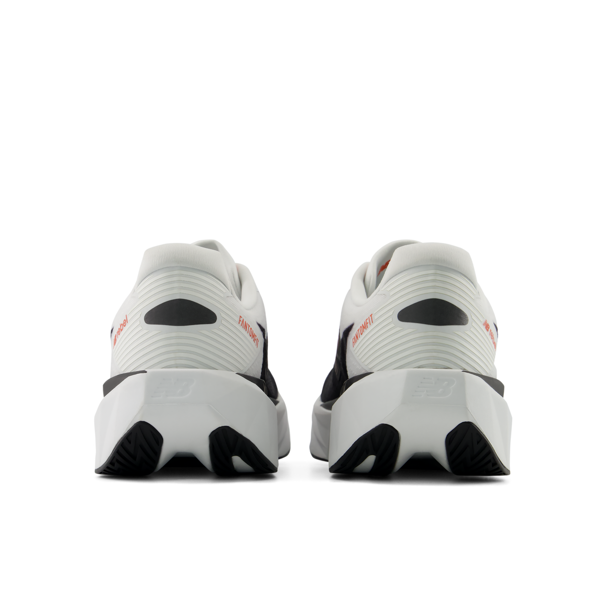 New Balance Men's Fuelcell Rebel v5 93C White/Neoflame heel