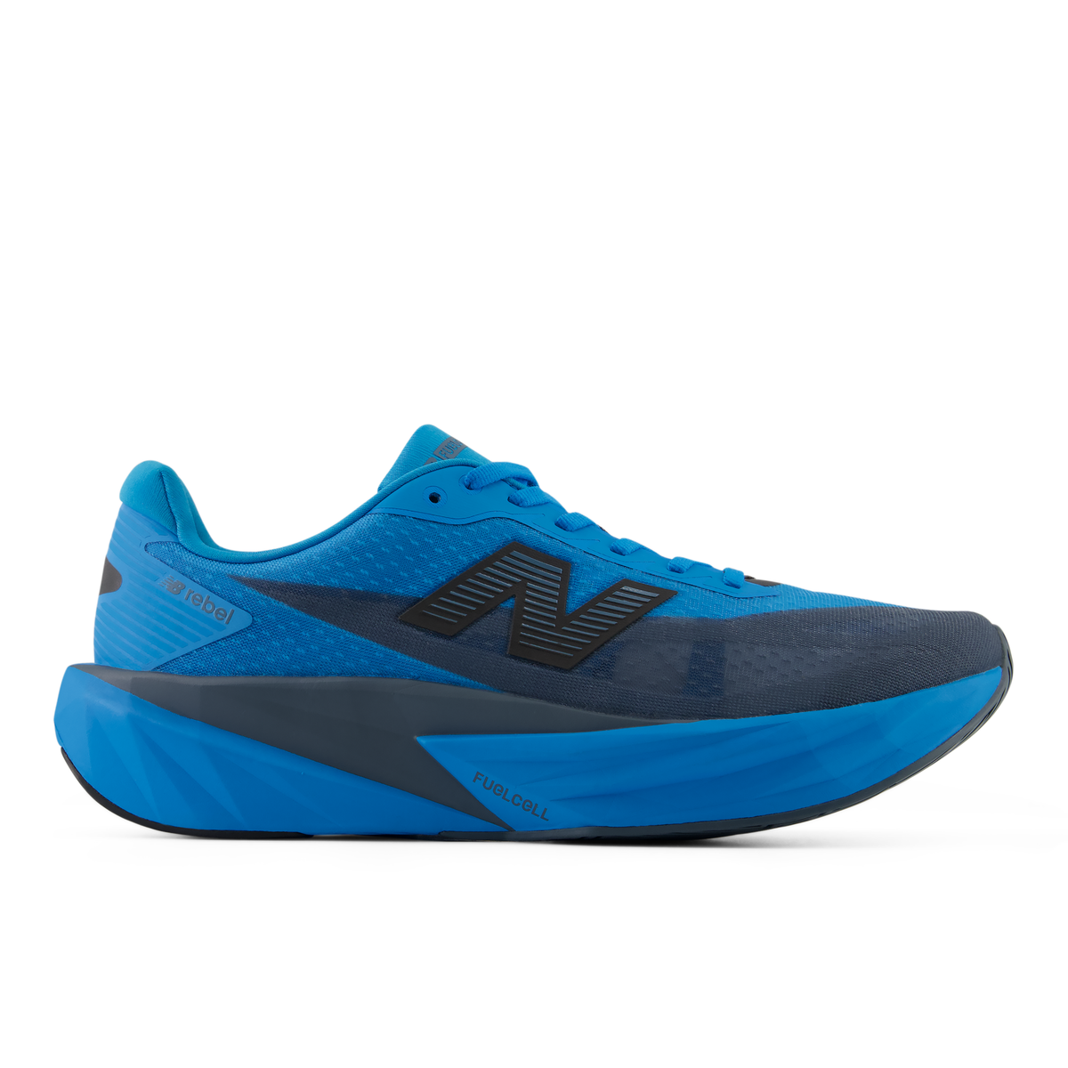 New Balance Men's Fuelcell Rebel v5 9SG Altitude/Shadowblue lateral