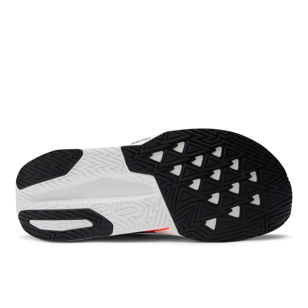 New Balance Men's Fuelcell Rebel v5 LV UrgentRed/White/SeaSalt outsole
