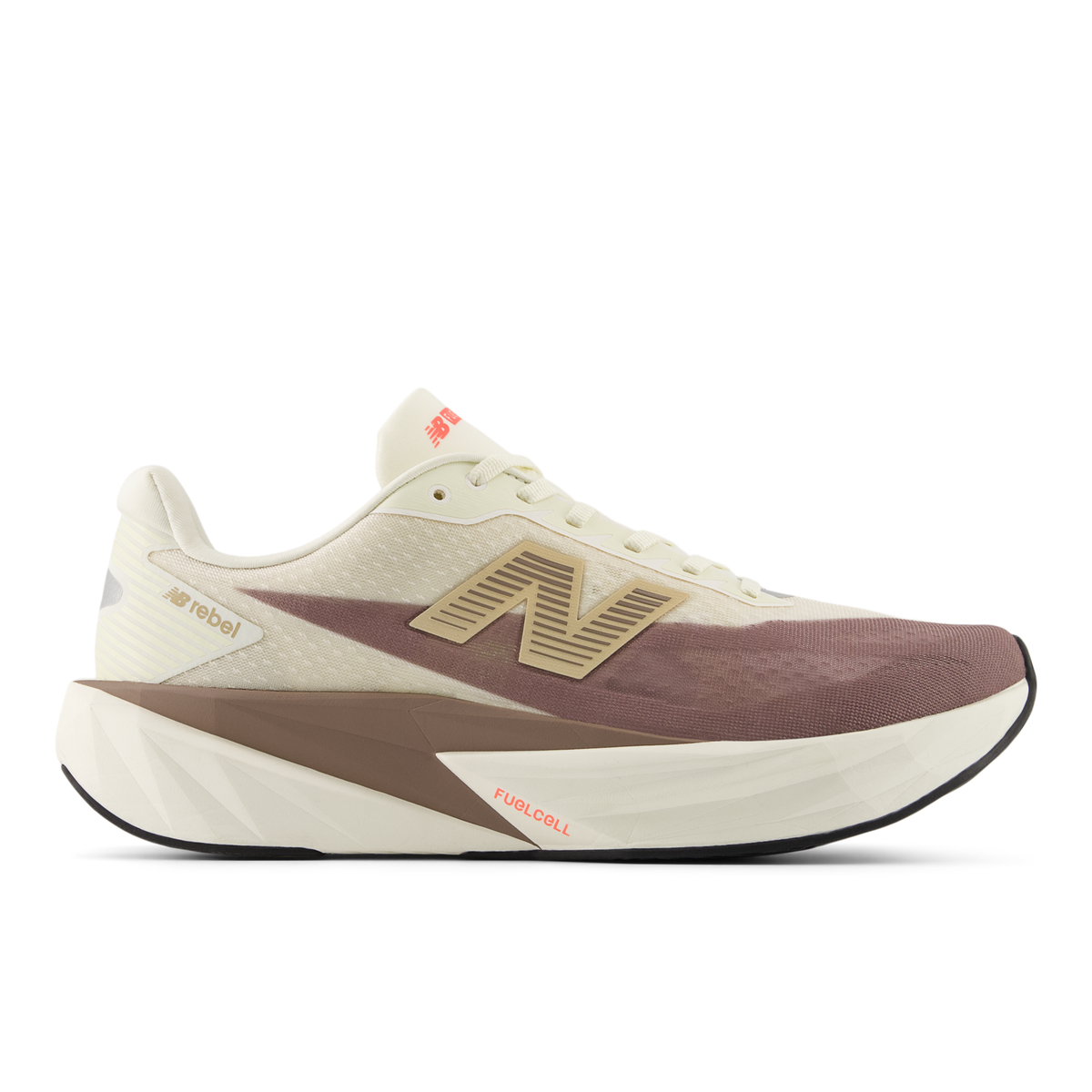 New Balance Men's Fuelcell Rebel v5 LY Angora/EarthShadow/SeaSalt lateral