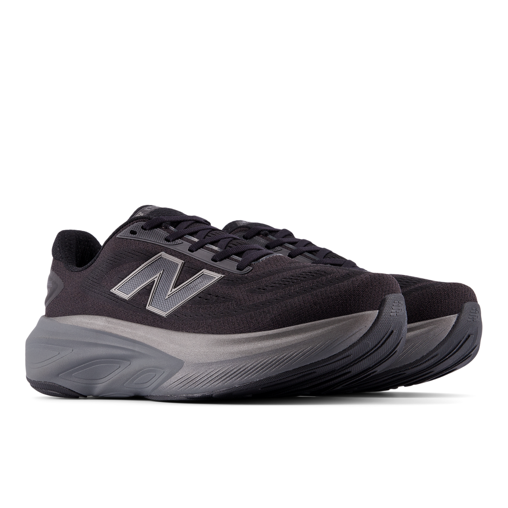 New Balance Men's More v6 LA BLACK/CASTLEROCK/BLACKMETALLICLA6 pair angle