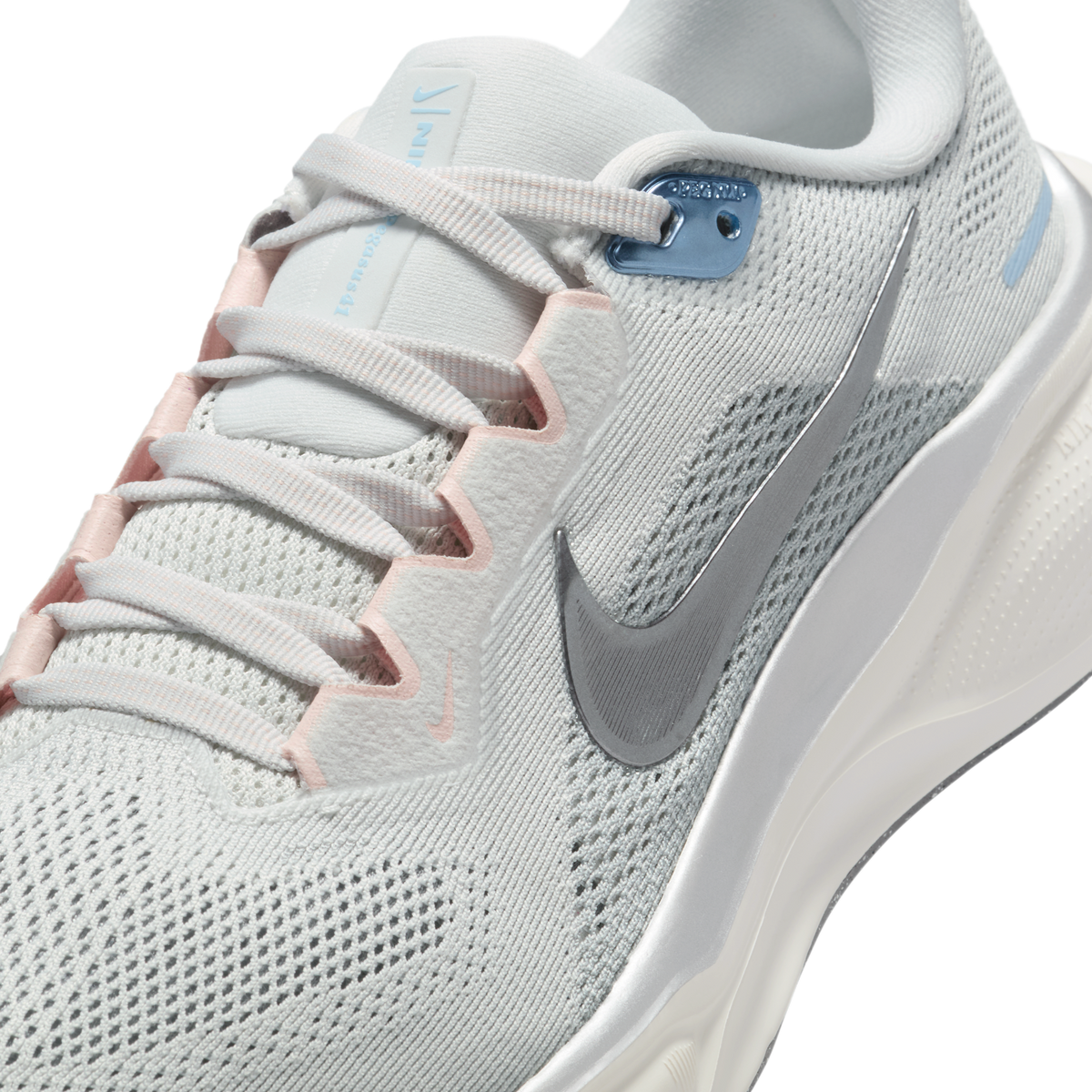 Nike Women's Pegasus 41 007 PhotonDust/MtlcPewterSailEchoPink detail