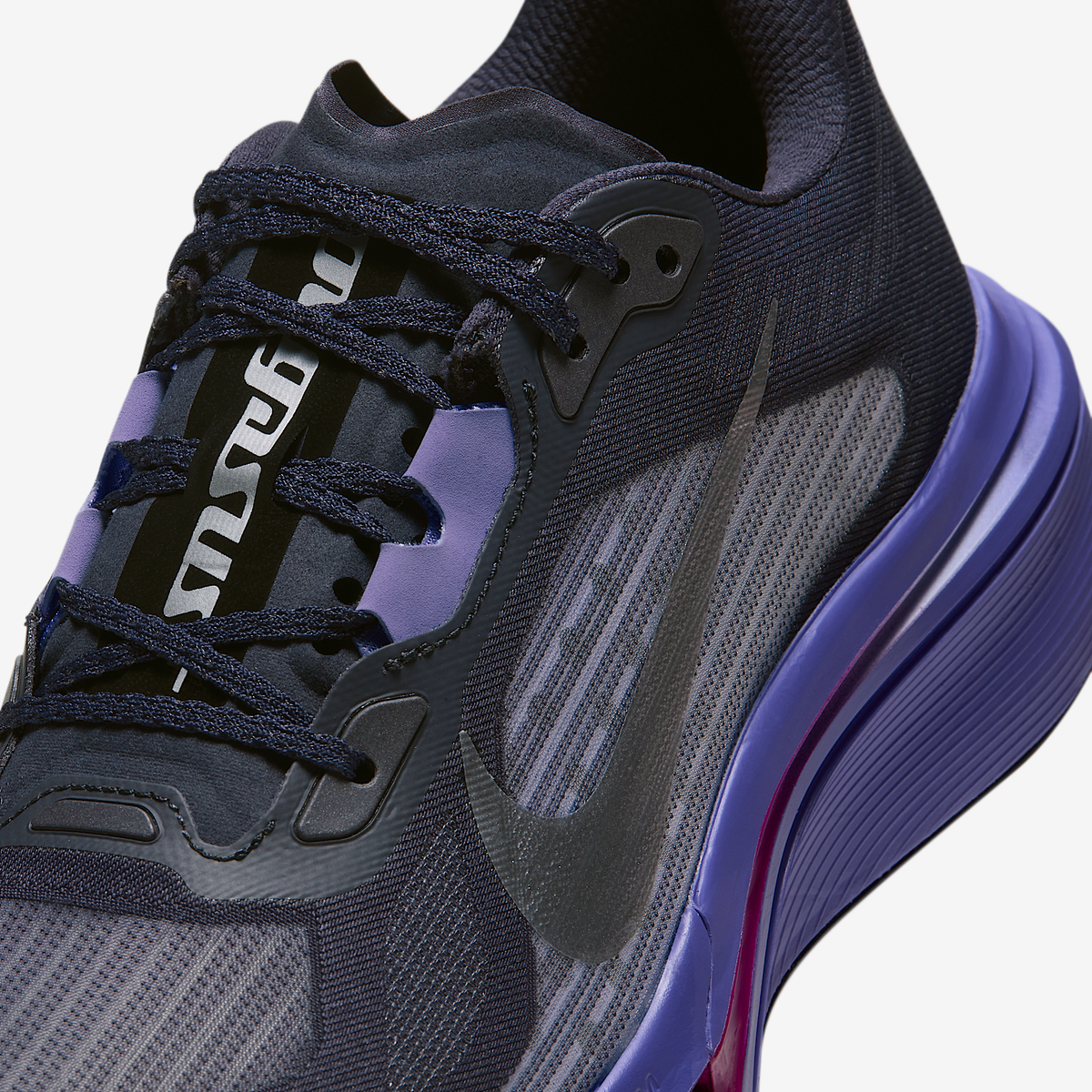 Women's Pegasus Plus 2 004 Gridiron/MetallicSilver-PersianViolet detail