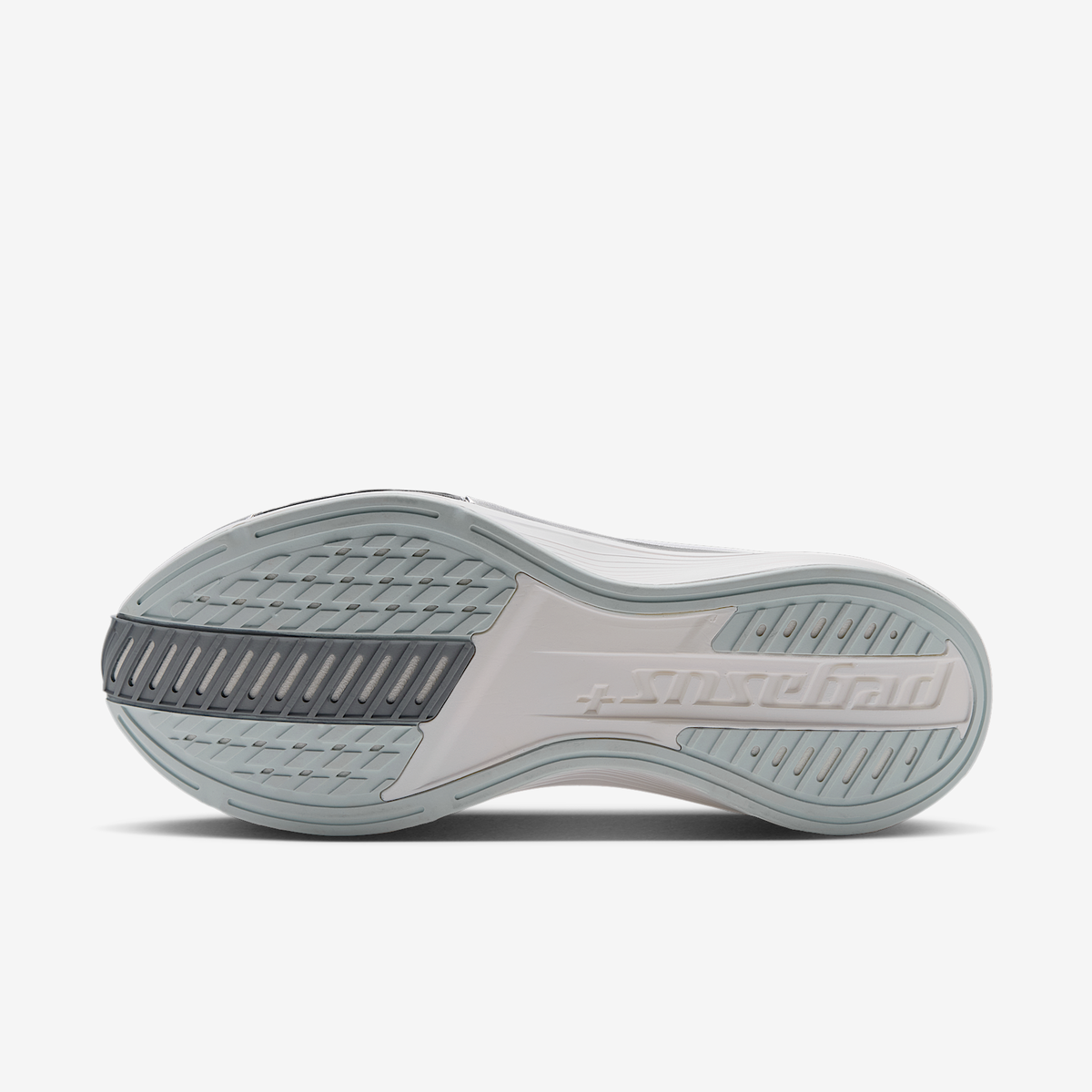 Women's Pegasus Plus 2 100 White/MetallicSilver-OffWhite outsole