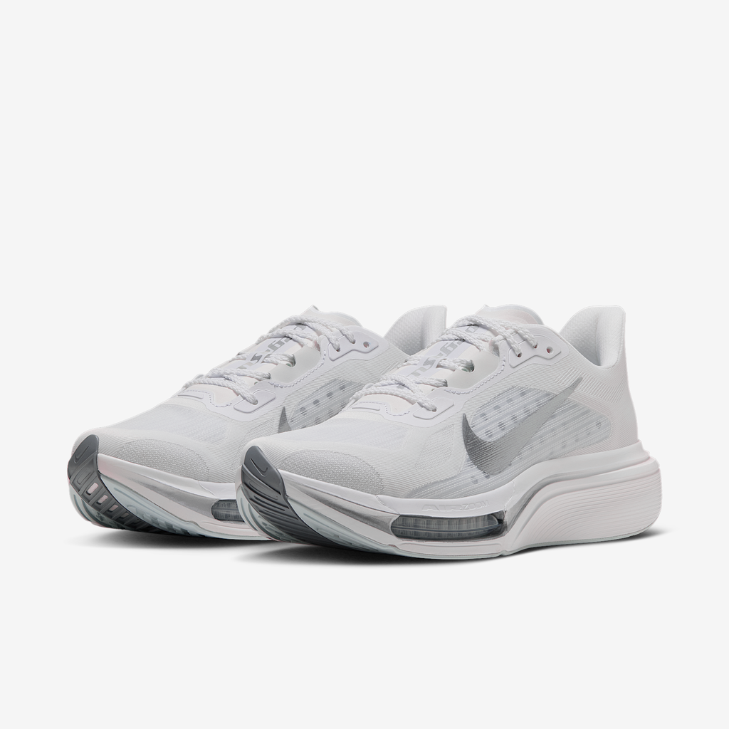 Women's Pegasus Plus 2 100 White/MetallicSilver-OffWhite pair angle