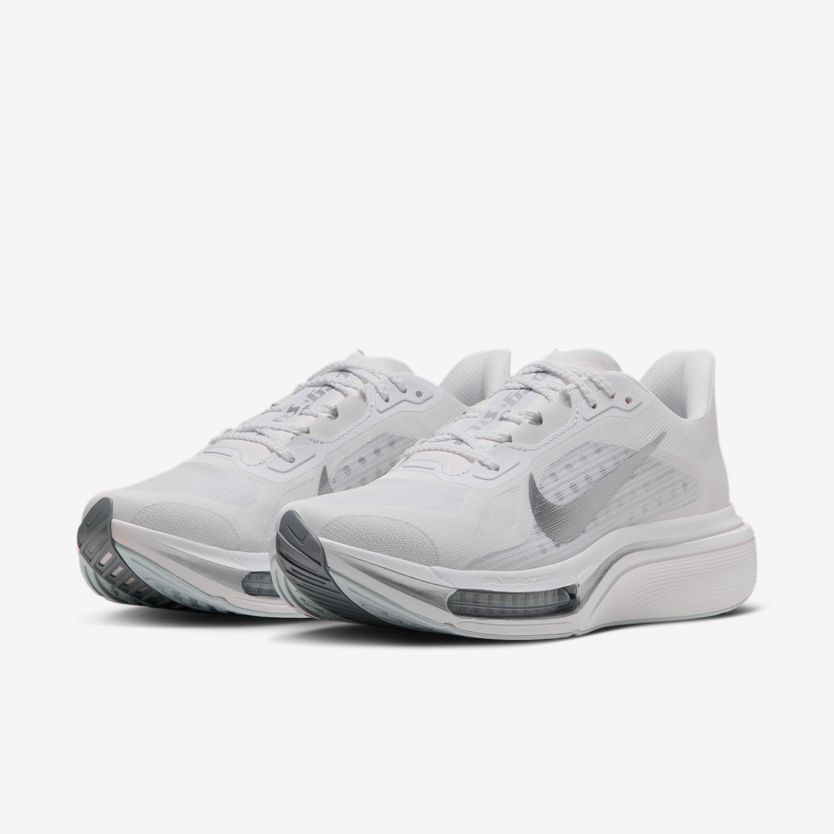 Women's Pegasus Plus 2 100 White/MetallicSilver-OffWhite pair angle
