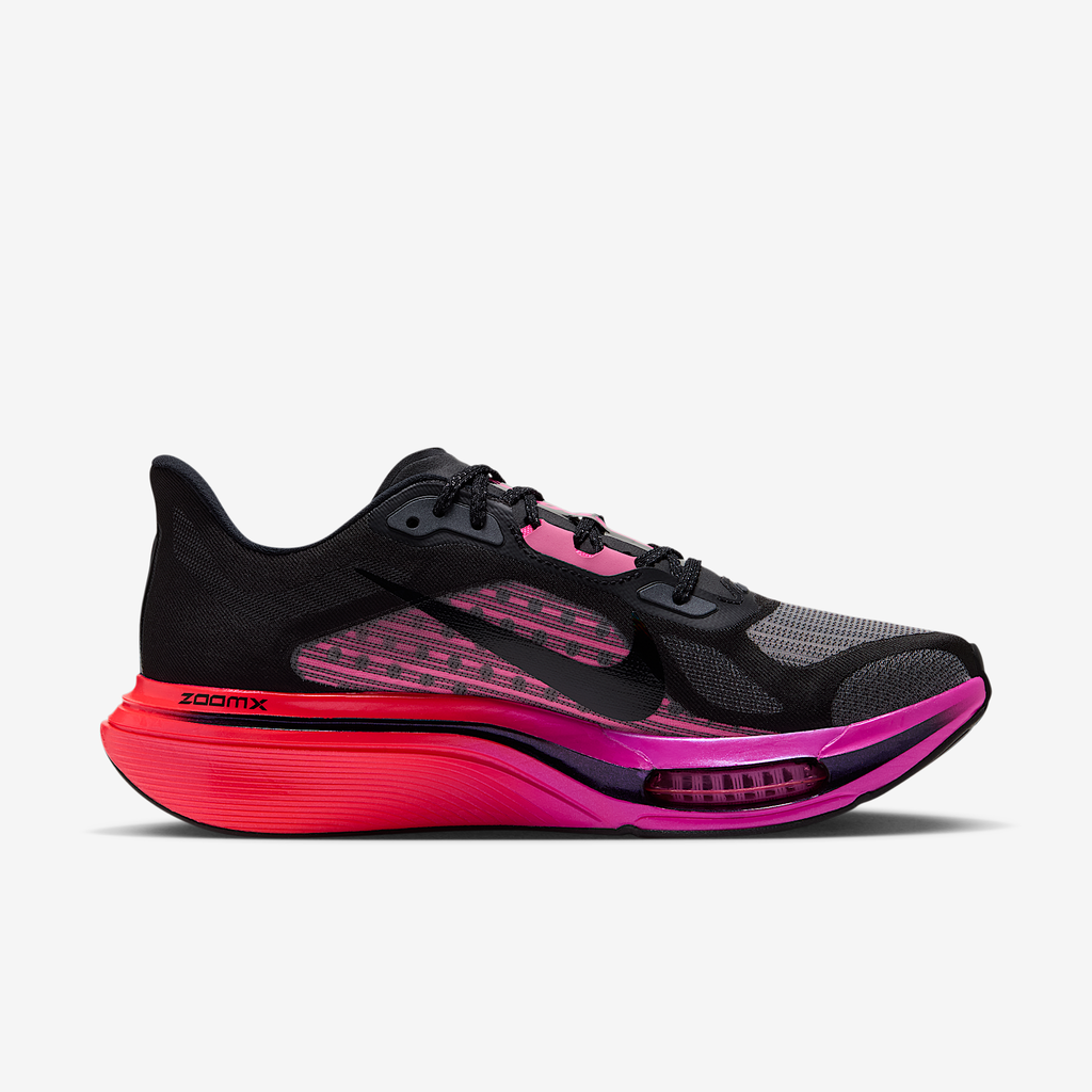 Women's Pegasus Plus 2 005 Black/Black-HyperPink-LaserCrimson medial