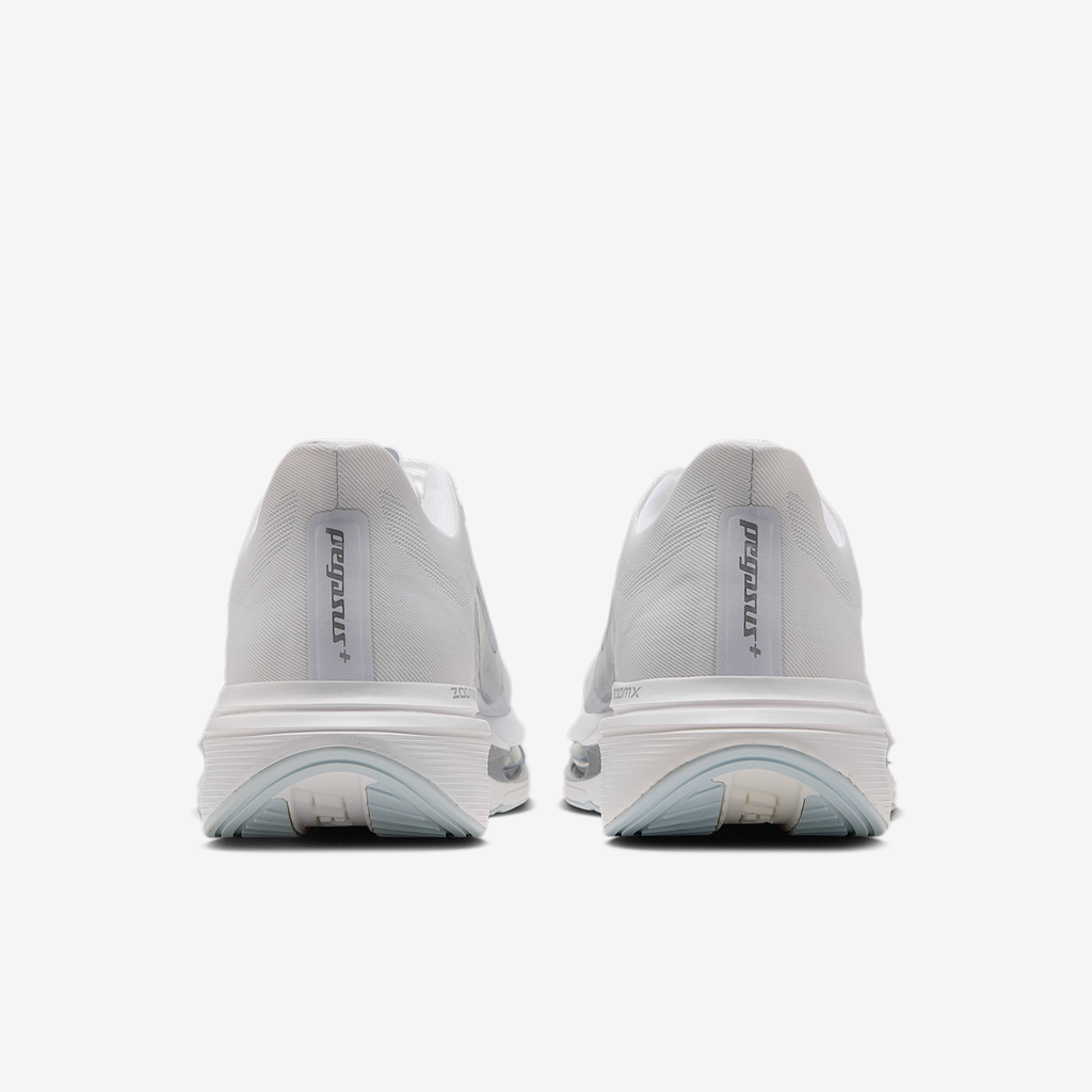 Women's Pegasus Plus 2 100 White/MetallicSilver-OffWhite heel