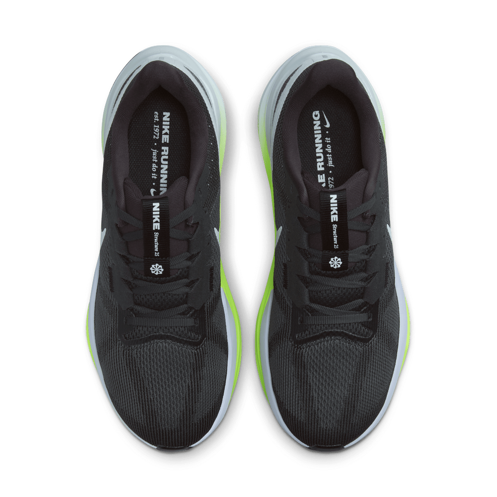 Nike Men's Structure 25 005 Anthracite/WhiteVoltPurePlatinum pair angle