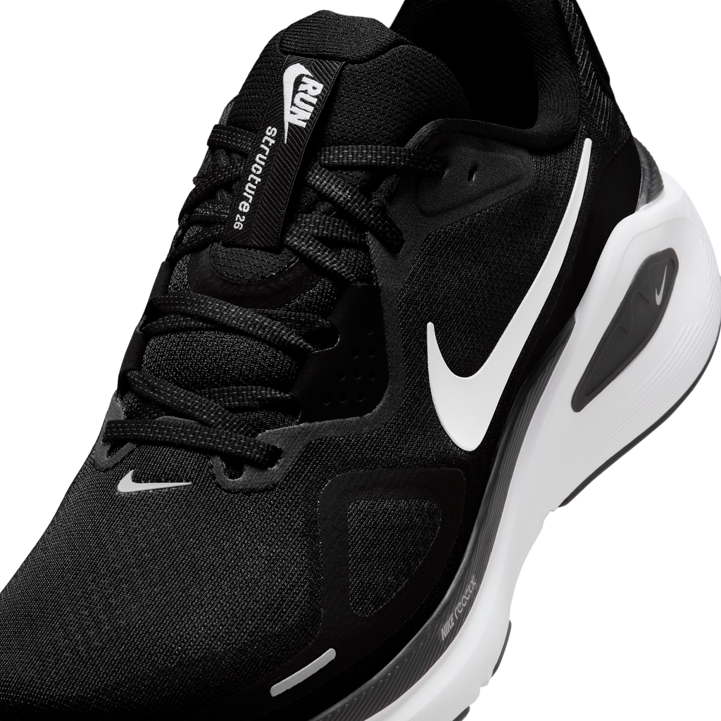 Nike Men's Structure 26 002 Black/White-CoolGrey-MetallicSilver detail