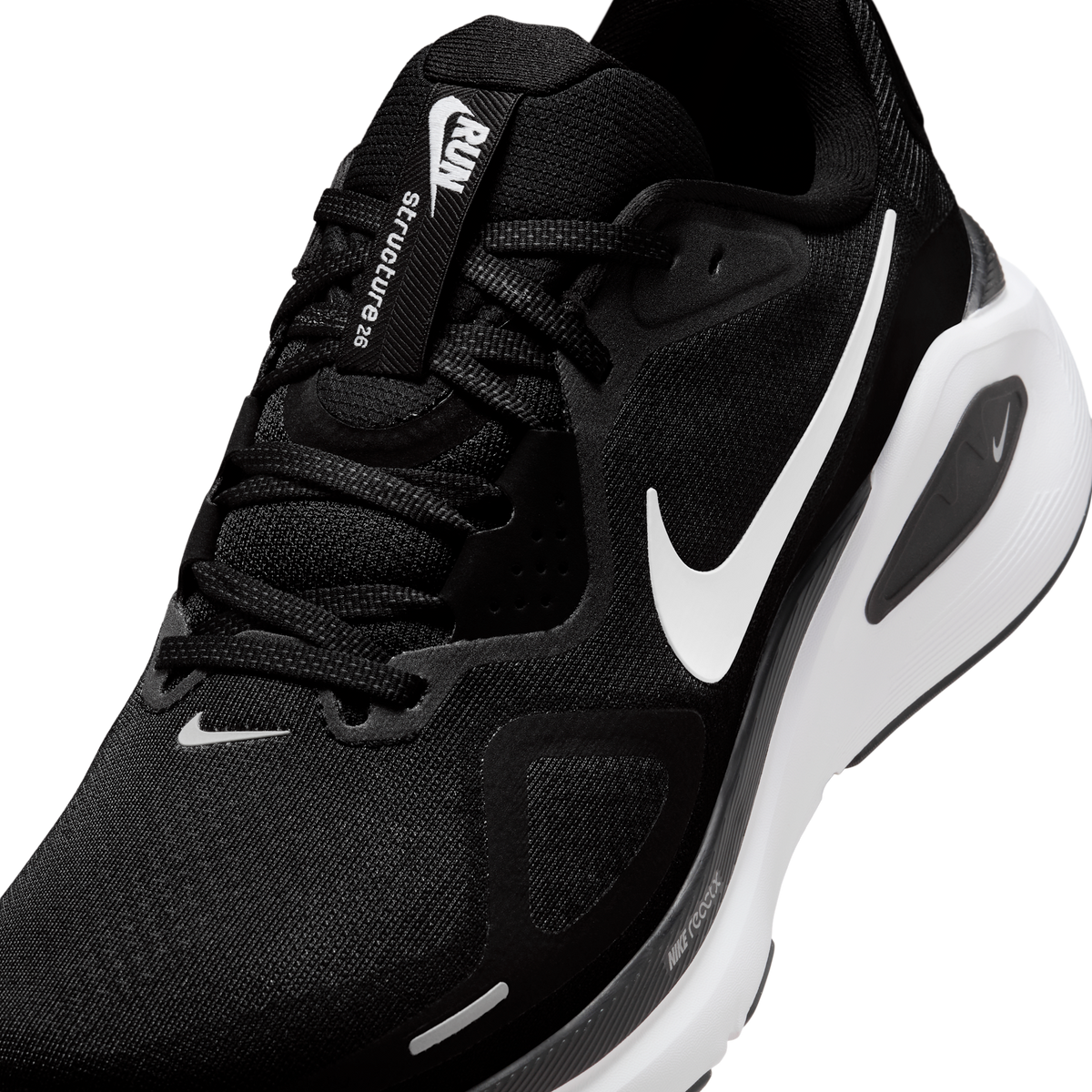 Nike Men's Structure 26 002 Black/White-CoolGrey-MetallicSilver detail