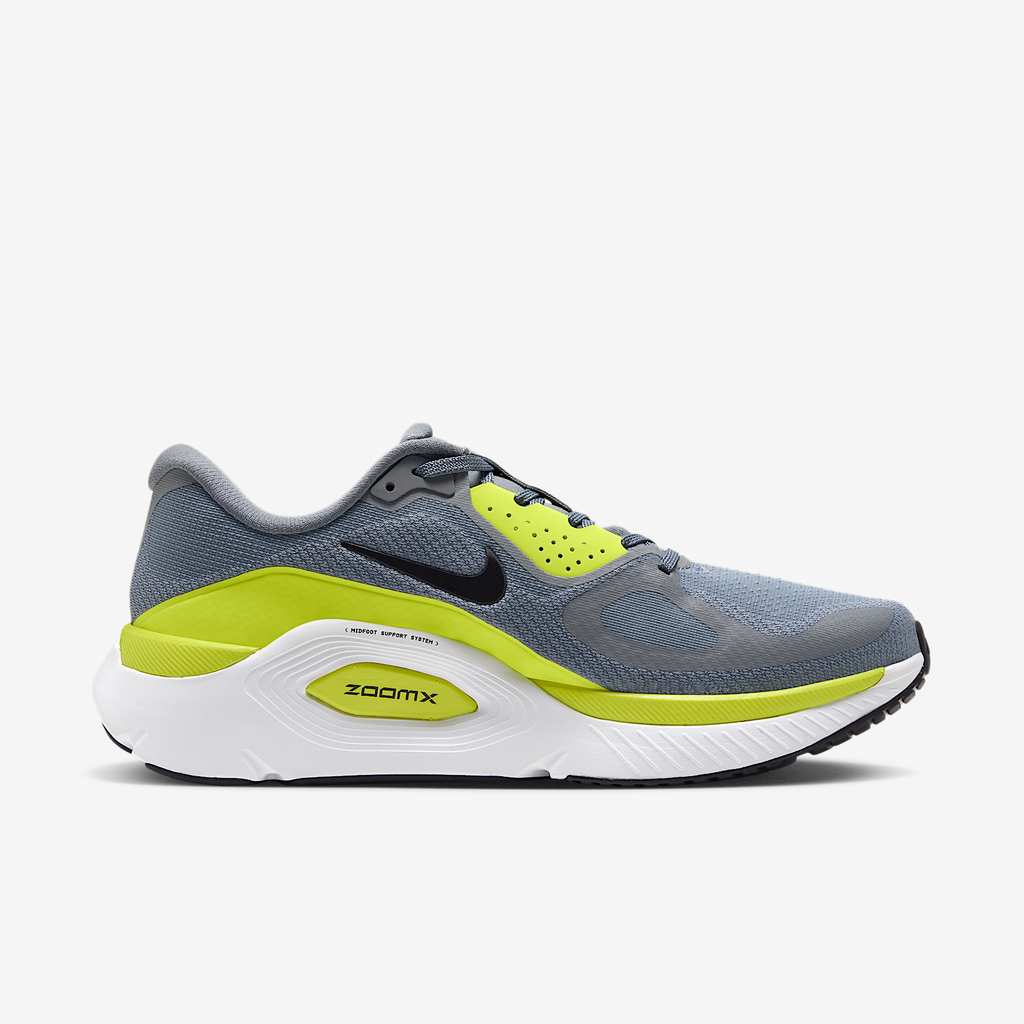 Nike Men's Structure Plus 006 CoolGrey/Black-LemonVenom-White medial